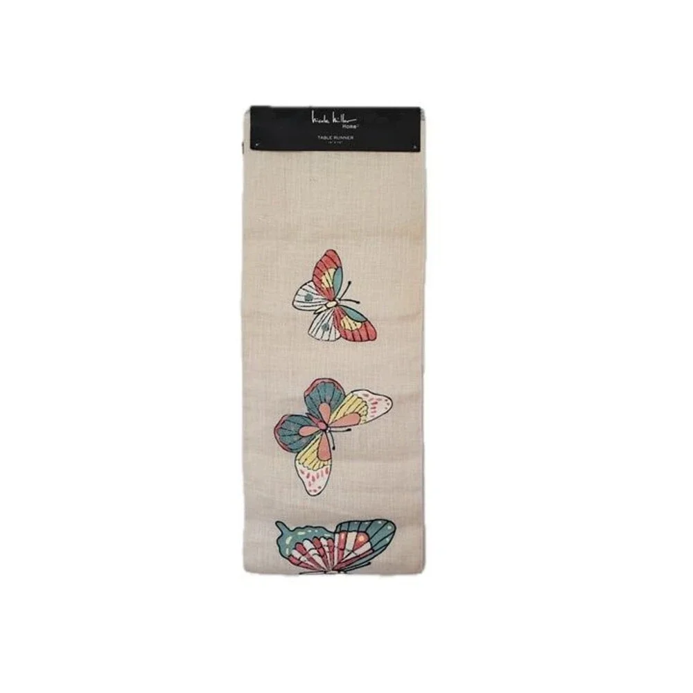 Nicole Miller Butterfly Table Runner
